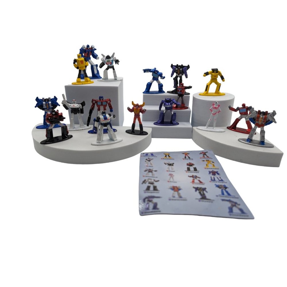 Hasbro Jada Toys Transformer Nano Metalfigs Die-Cast Figures Set of 17
